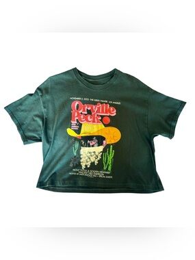 Orville Peck Rodeo 2022 Tee - Dark Green with Yellow & Red Print